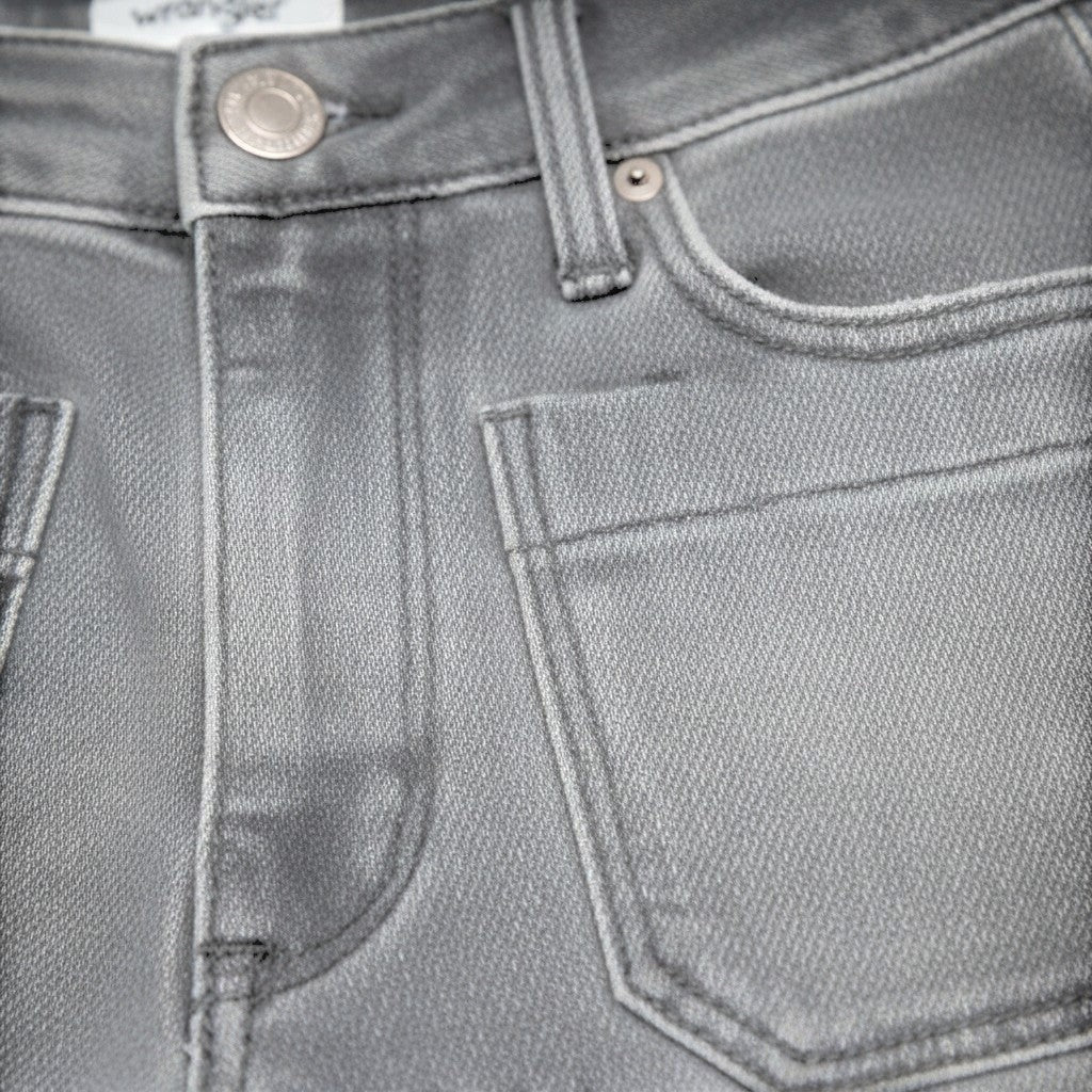 Wrangler Womens Jeans – Flare Frosted Fronts - Flare / Mid Rise - Charcoal - Wildvine Clothing, Spalding, Lincolnshire