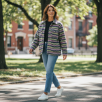 Alice Collins - Ladies Elle Fleece Coverall Jacket - Fuchsia Aztec - Wildvine Clothing, Spalding, Lincolnshire