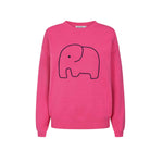 Alice Collins - Ladies Elephant Pullover - Fuchsia - Wildvine Clothing, Spalding, Lincolnshire