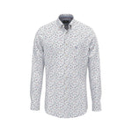 Fynch-Hatton - Mens Shirt - Flower Print - Berry - Wildvine Clothing, Spalding, Lincolnshire