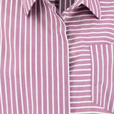 Fynch-Hatton - Ladies Blouse - Asym Stripe - Berry Rose 492 - Wildvine Clothing, Spalding, Lincolnshire