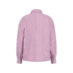 Fynch-Hatton - Ladies Blouse - Asym Stripe - Berry Rose 492 - Wildvine Clothing, Spalding, Lincolnshire