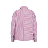 Fynch-Hatton - Ladies Blouse - Asym Stripe - Berry Rose 492 - Wildvine Clothing, Spalding, Lincolnshire