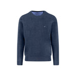 Fynch-Hatton - Mens Knitwear - O-Neck, Superfine - Night - Wildvine Clothing, Spalding, Lincolnshire