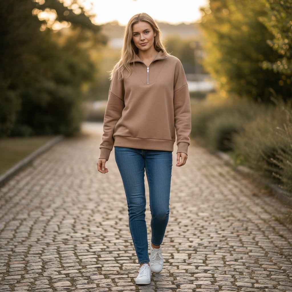 Fynch-Hatton - Ladies Sweater - Cozi Touch - Cinnamon 862 - Wildvine Clothing, Spalding, Lincolnshire
