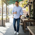 Fynch-Hatton - Mens Shirt - All Season Oxford - Light Blue - Wildvine Clothing, Spalding, Lincolnshire