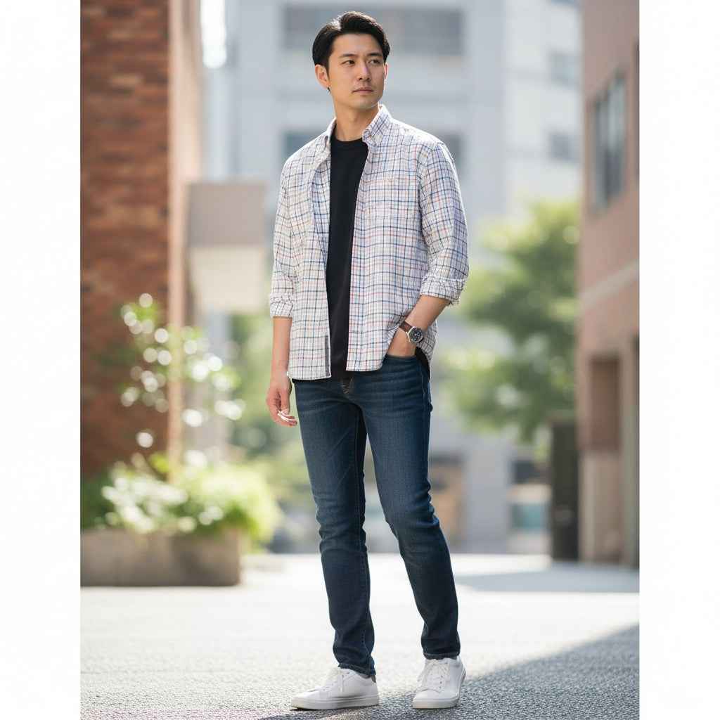 Fynch-Hatton - Mens Shirt - Colorful Combi Check - Berry 415 - Wildvine Clothing, Spalding, Lincolnshire