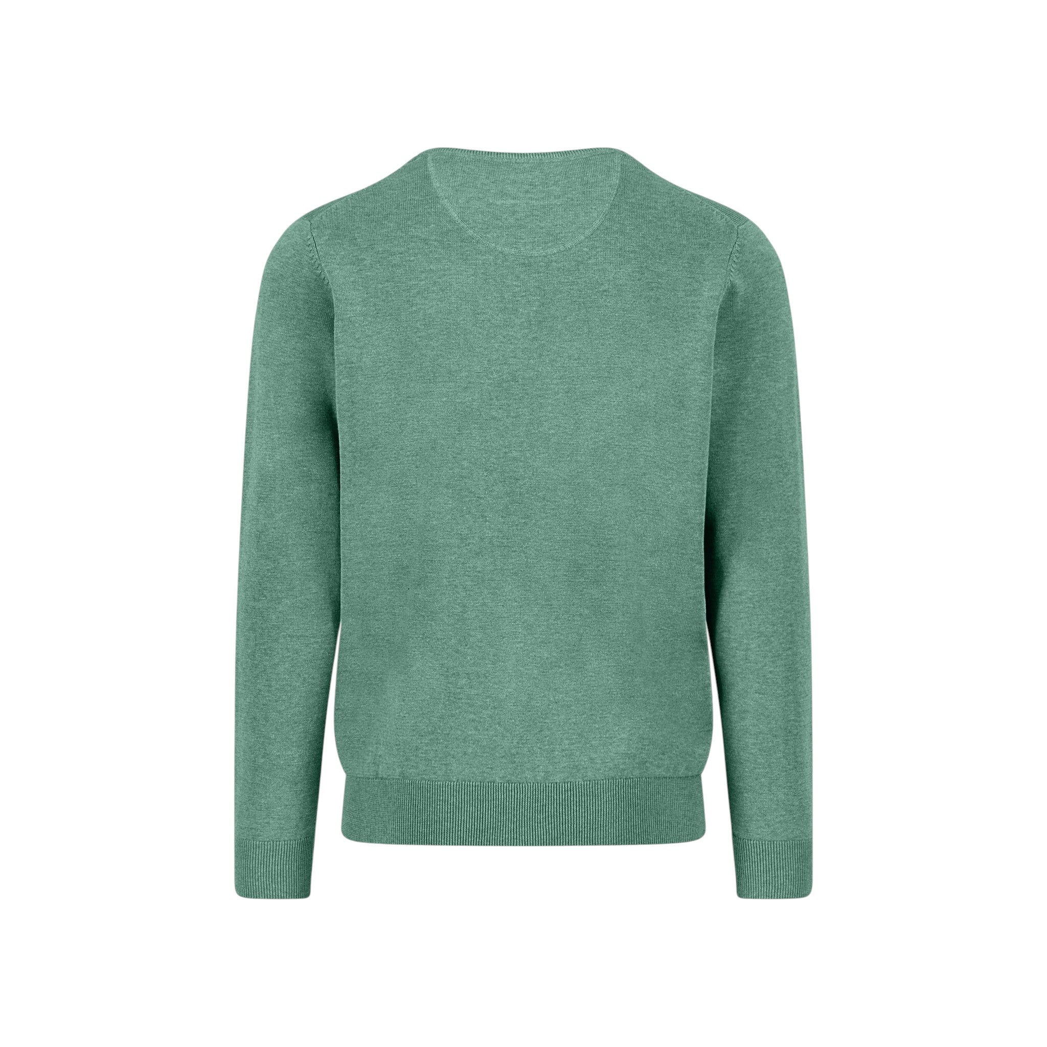 Fynch-Hatton - Mens Knitwear - O-Neck, Superfine - Fern - Wildvine Clothing, Spalding, Lincolnshire