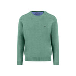 Fynch-Hatton - Mens Knitwear - O-Neck, Superfine - Fern - Wildvine Clothing, Spalding, Lincolnshire