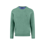 Fynch-Hatton - Mens Knitwear - O-Neck, Superfine - Fern - Wildvine Clothing, Spalding, Lincolnshire
