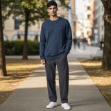 Fynch-Hatton - Mens Knitwear - O-Neck, Superfine - Night - Wildvine Clothing, Spalding, Lincolnshire