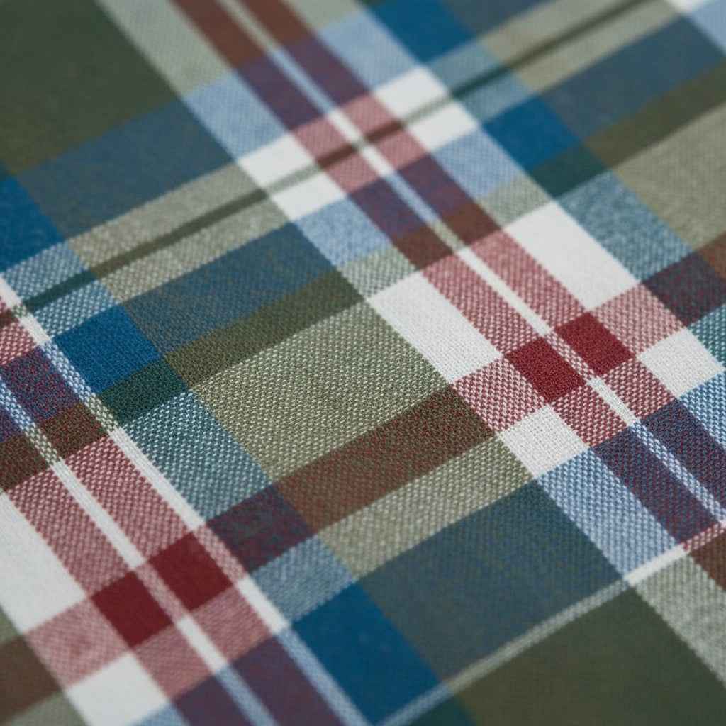 Fynch-Hatton - Mens Shirt - Modern Check - Vibrant Blue - 1/2 sleeve 622 - Wildvine Clothing, Spalding, Lincolnshire