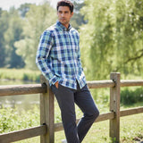 Fynch-Hatton - Mens Shirt - Twill Check - Fern - Wildvine Clothing, Spalding, Lincolnshire