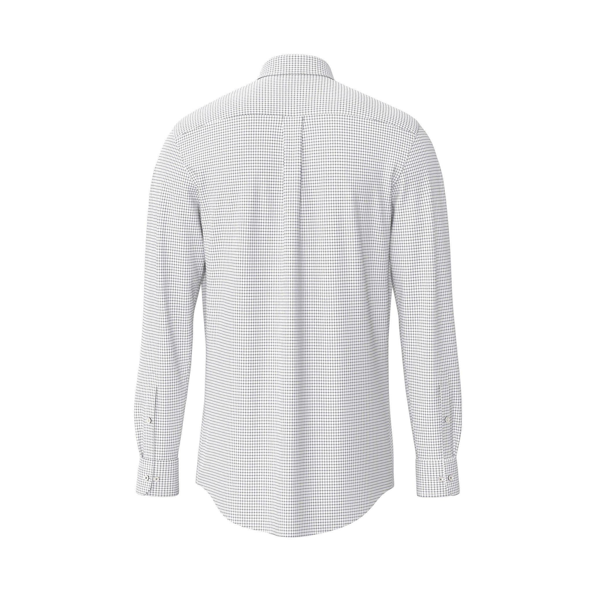 Fynch-Hatton Men's All Season Oxford Shirt – Navy Check - Wildvine Clothing, Spalding, Lincolnshire