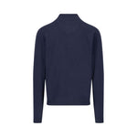 Fynch-Hatton - Mens Knitwear - Cardigan Stand-Up Strucutre - Navy 690 - Wildvine Clothing, Spalding, Lincolnshire