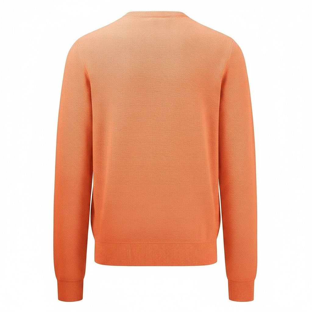 Fynch-Hatton - Mens Knitwear - O-Neck, Superfine - Peach - Wildvine Clothing, Spalding, Lincolnshire
