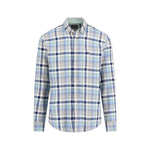 Fynch-Hatton - Mens Shirt - Multicolor Washed Oxford - Crystal Blue 604 - Wildvine Clothing, Spalding, Lincolnshire