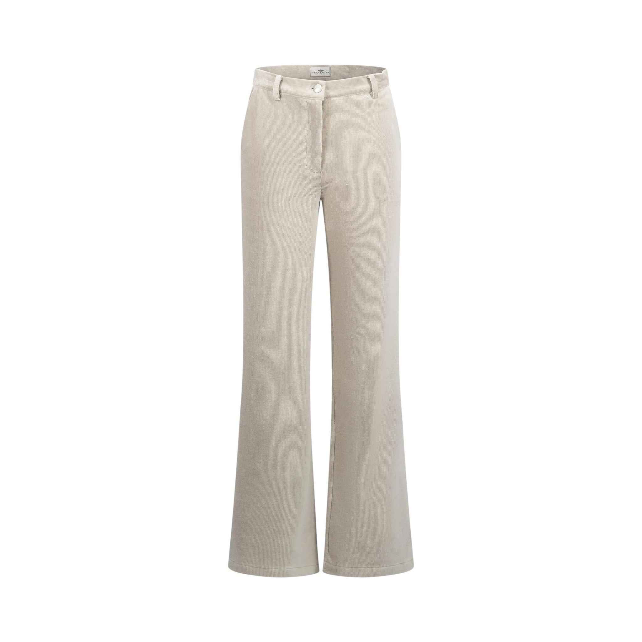 Fynch-Hatton - Ladies Trousers - Wide leg Corduroy - Taupe 835 - Wildvine Clothing, Spalding, Lincolnshire