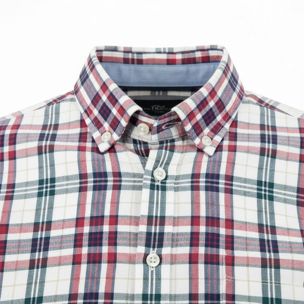 Fynch-Hatton - Mens - Shirt - Twill Check - Grape - 16086210 416 - Wildvine Clothing, Spalding, Lincolnshire