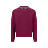 Fynch-Hatton - Mens Knitwear - Superfine Cotton Sweater - O'Neck - Grape - 1614210 416 - Wildvine Clothing, Spalding, Lincolnshire