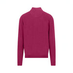 Fynch-Hatton - Mens Knitwear - Air Cotton Troyer-Zip - Grape - 1607316 416 - Wildvine Clothing, Spalding, Lincolnshire