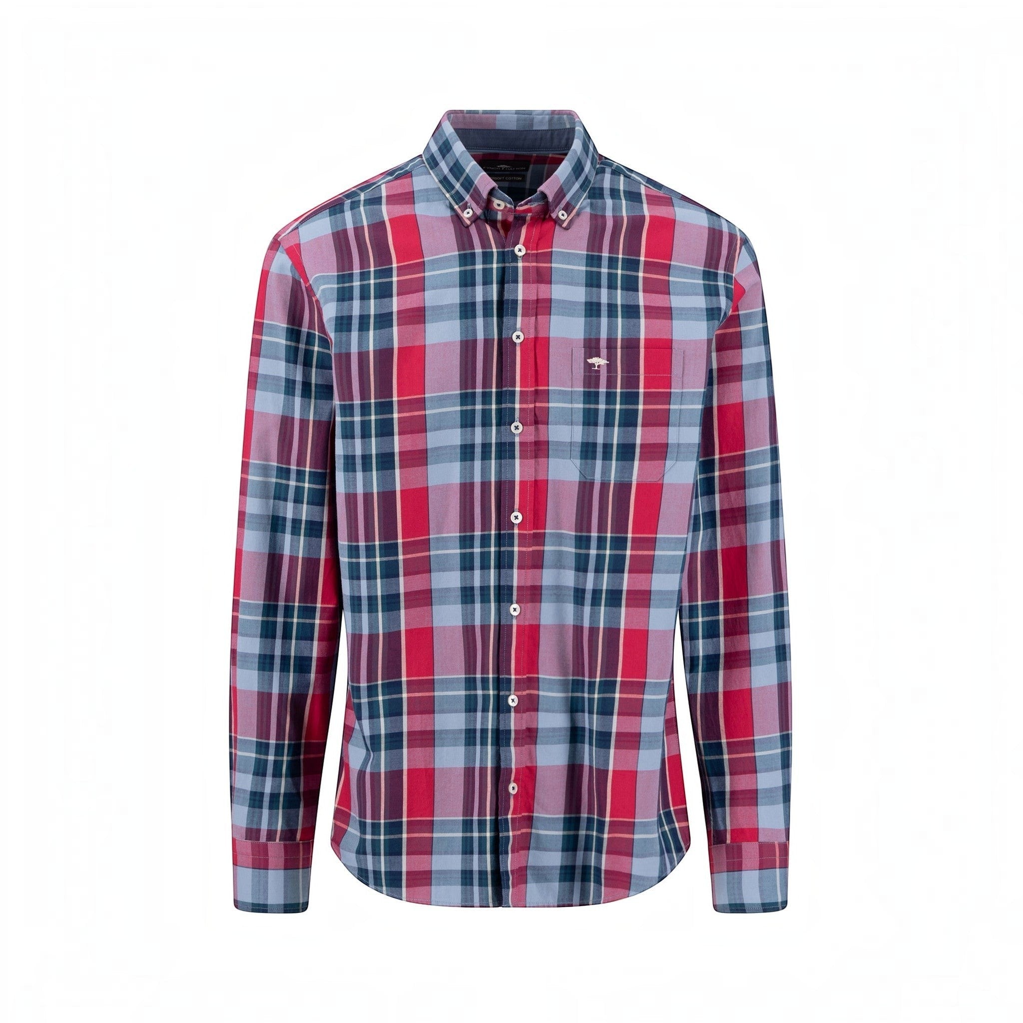 Fynch-Hatton - Mens Twill Super Soft Shirt - Grape - 16076160 416 - Wildvine Clothing, Spalding, Lincolnshire