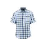 Fynch-Hatton - Mens Shirt - Combi Check - Turf Green - 1/2 sleeve 722 - Wildvine Clothing, Spalding, Lincolnshire