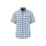 Fynch-Hatton - Mens Shirt - Combi Check - Turf Green - 1/2 sleeve 722 - Wildvine Clothing, Spalding, Lincolnshire