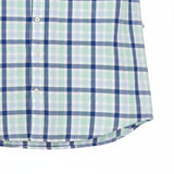 Fynch-Hatton - Mens Shirt - Combi Check - Turf Green - 1/2 sleeve 722 - Wildvine Clothing, Spalding, Lincolnshire