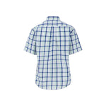 Fynch-Hatton - Mens Shirt - Combi Check - Turf Green - 1/2 sleeve 722 - Wildvine Clothing, Spalding, Lincolnshire