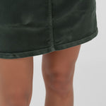 QED London - Ladies - Corduroy Dungaree Dress - Green - Wildvine Clothing, Spalding, Lincolnshire