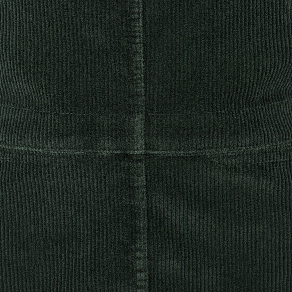 QED London - Ladies - Corduroy Dungaree Dress - Green - Wildvine Clothing, Spalding, Lincolnshire