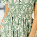 Jane Austin - Ladies Annabel Dress - Green - Wildvine Clothing, Spalding, Lincolnshire
