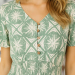 Jane Austin - Ladies Annabel Dress - Green - Wildvine Clothing, Spalding, Lincolnshire