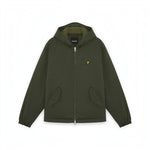 WILDVINE Clothing Co. Lyle & Scott deep green padded hooded zip-through jacket with signature yellow eagle logo