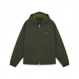 WILDVINE Clothing Co. Lyle & Scott deep green padded hooded zip-through jacket with signature yellow eagle logo