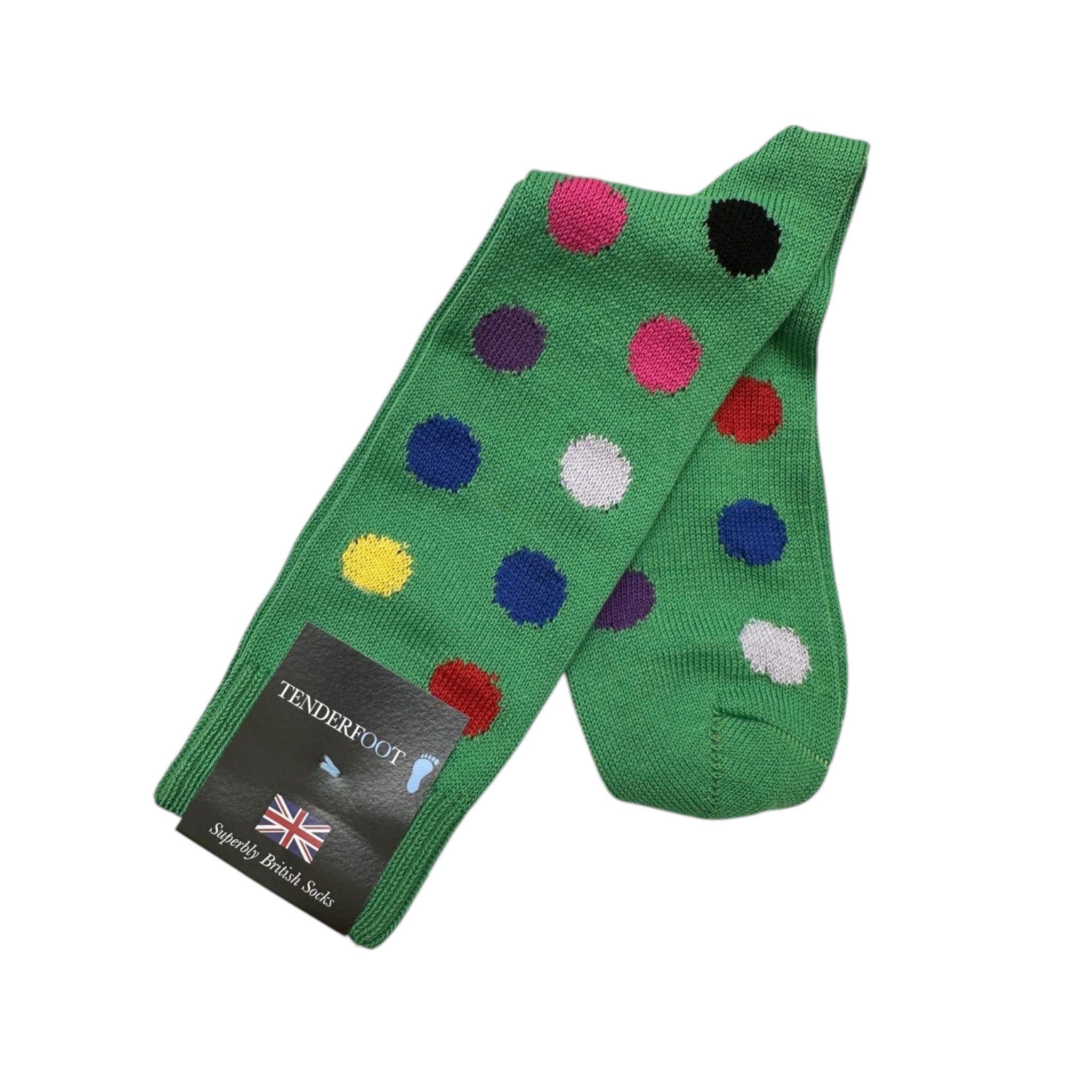 Tenderfoot - Mens - Cotton - Smartie UK 7 - 11 Green - Wildvine Clothing, Spalding, Lincolnshire
