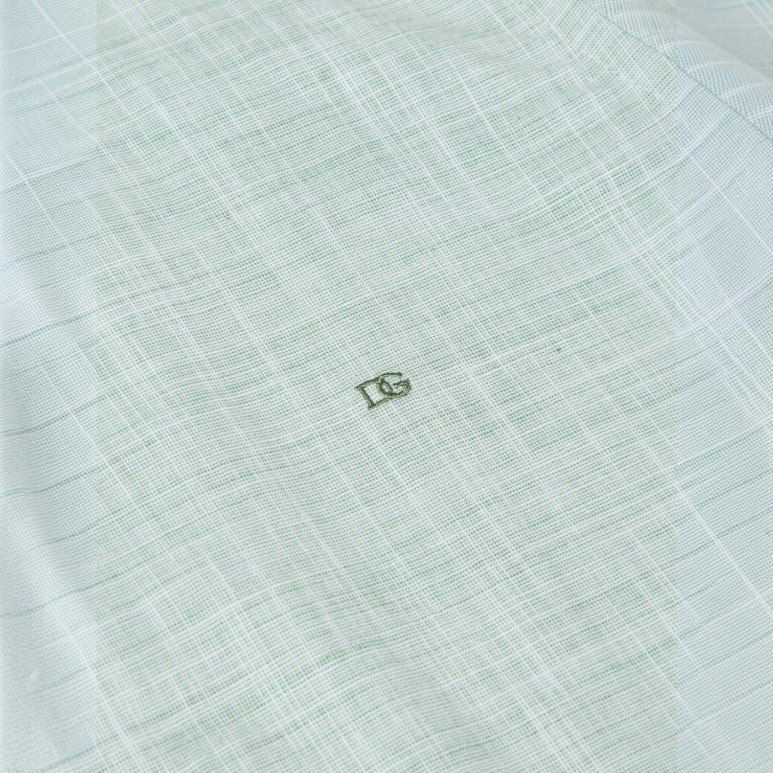 WILDVINE Clothing Co. light green textured casual shirt with embroidered DG logo detail