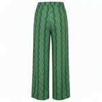 Alice Collins - Beth Wavy Trousers - Green Pepper/Wild Oat - Wildvine Clothing, Spalding, Lincolnshire