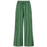 Alice Collins - Beth Wavy Trousers - Green Pepper/Wild Oat - Wildvine Clothing, Spalding, Lincolnshire