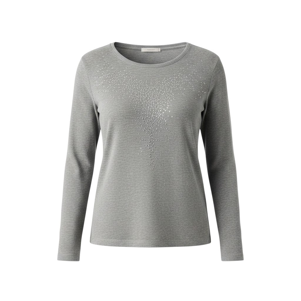 Jane Austin - Ladies Daphne Top - Grey - Wildvine Clothing, Spalding, Lincolnshire