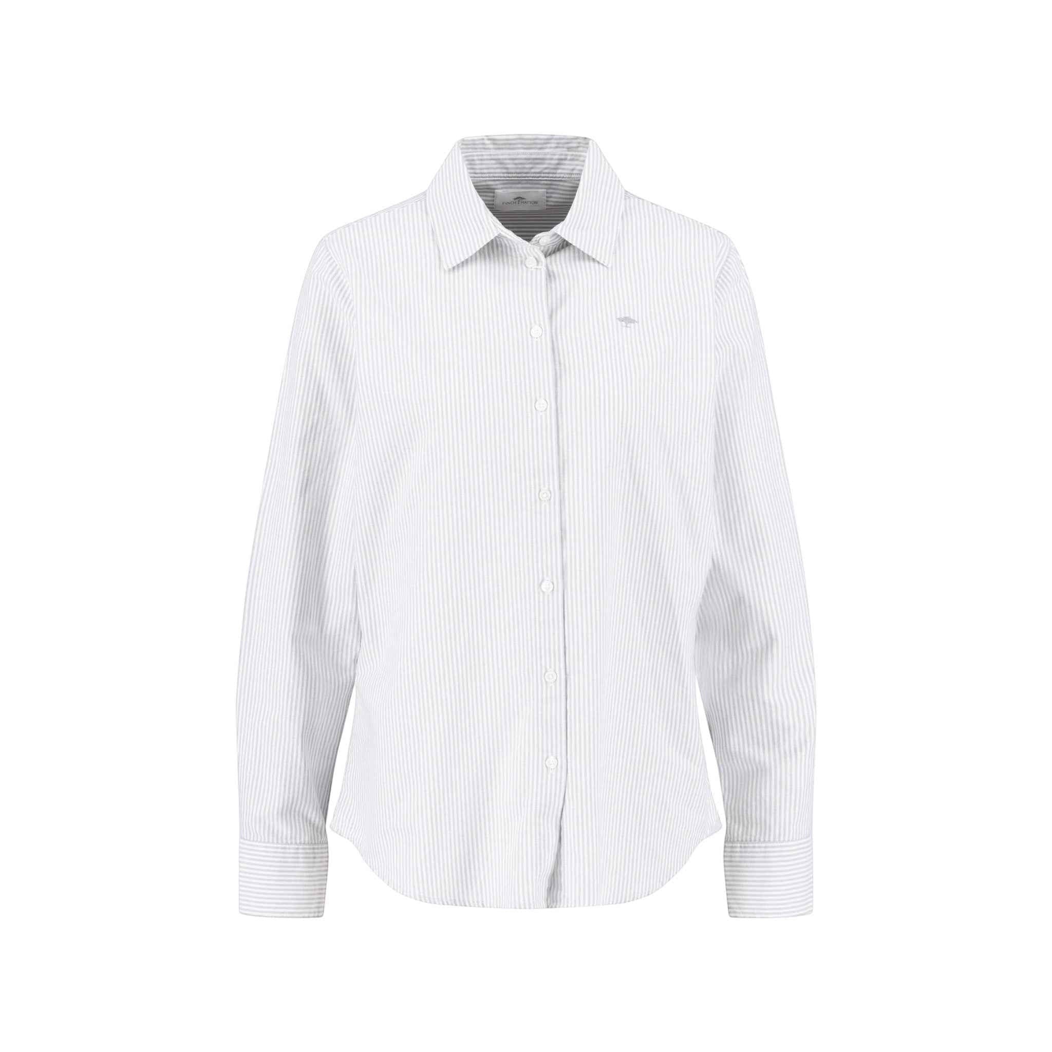 Fynch-Hatton - Ladies Blouse - CL Oxford Stripe - Aloy Grey - Wildvine Clothing, Spalding, Lincolnshire