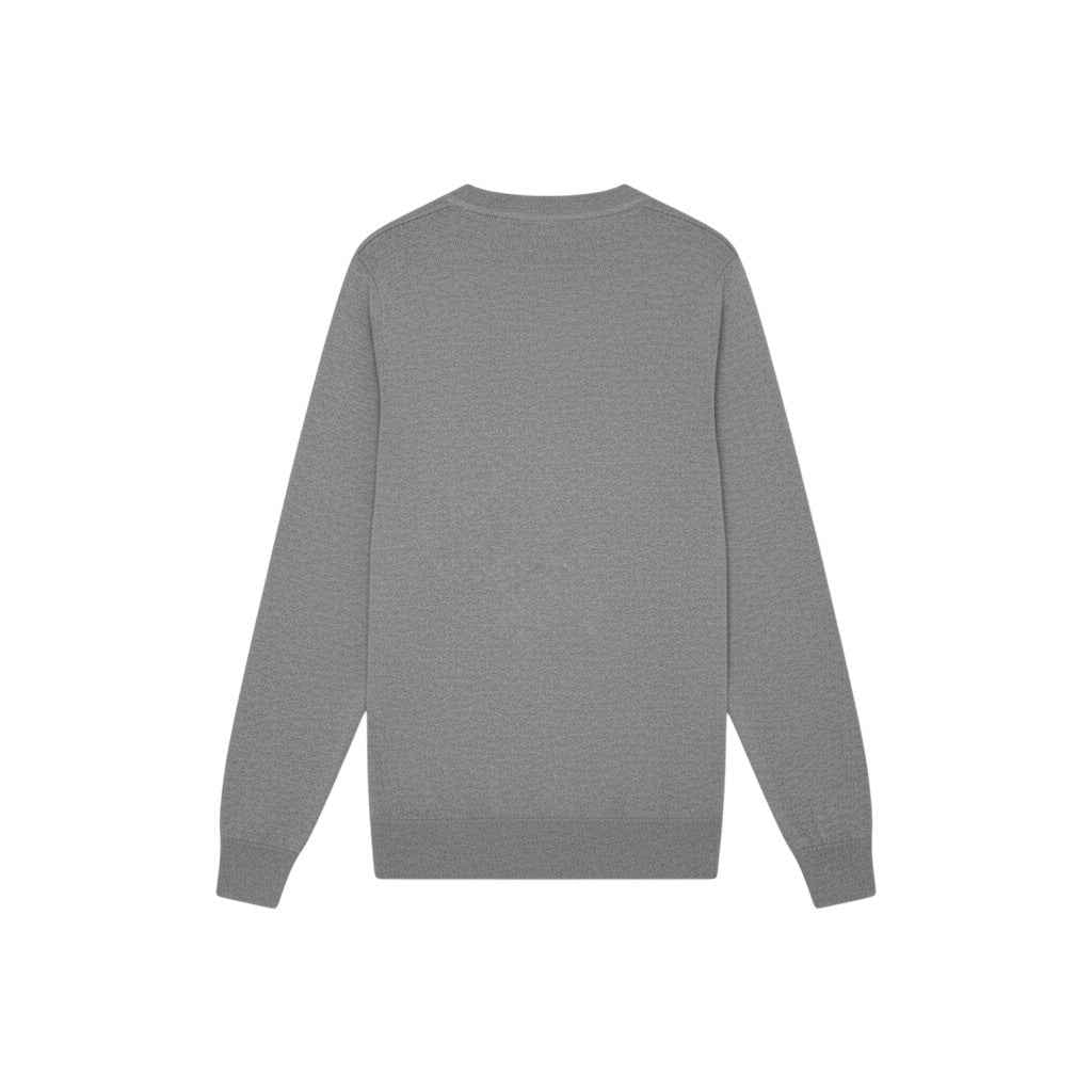 Lyle & Scott - Mens Cotton Merino V Neck Jumper - Mid Grey Marl T28 - Wildvine Clothing, Spalding, Lincolnshire