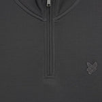 Lyle & Scott - Mens Superfine Tonal Quarter Zip Sweatshirt - Gunmetal W635 - Wildvine Clothing, Spalding, Lincolnshire