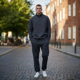Lyle & Scott - Mens Superfine Tonal Quarter Zip Sweatshirt - Gunmetal W635 - Wildvine Clothing, Spalding, Lincolnshire