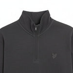 Lyle & Scott - Mens Superfine Tonal Quarter Zip Sweatshirt - Gunmetal W635 - Wildvine Clothing, Spalding, Lincolnshire