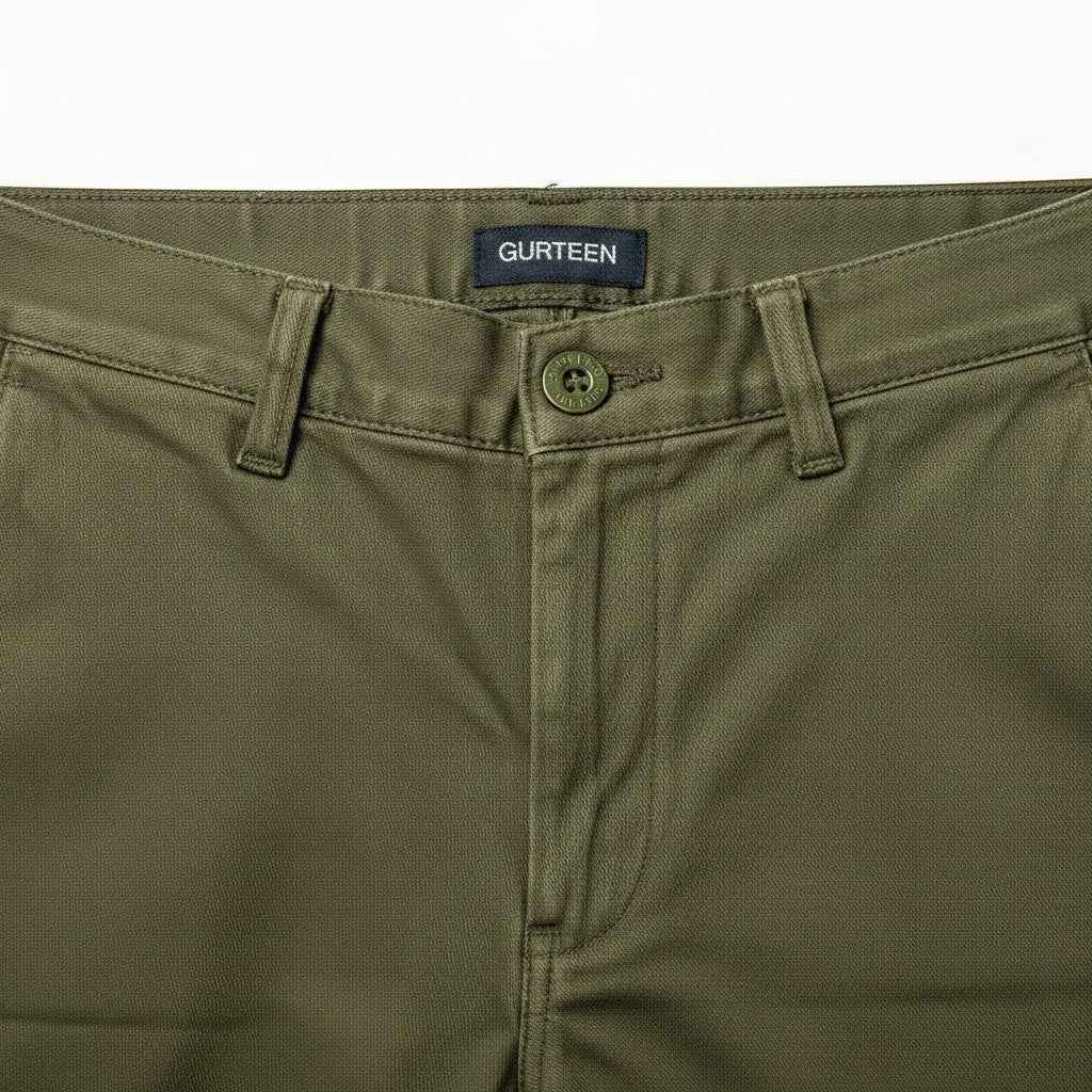 Gurteen - Mens - Stretch Chino - Longford - Thyme / Olive - 1223 021 - Wildvine Clothing, Spalding, Lincolnshire