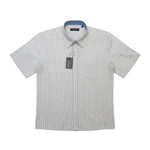 Gurteen - Mens - Seville - Modern Fit / Short Sleeved - Sky Check 830 - Wildvine Clothing, Spalding, Lincolnshire
