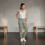 Pinnns - Ladies - Figure Sculpting Bengaline Crop Trousers - Heather Cactus 408C - Wildvine Clothing, Spalding, Lincolnshire