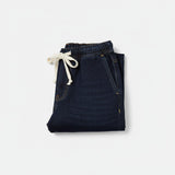 QED London - Ladies - Elastic Waist Heart String Jeans - indigo - Wildvine Clothing, Spalding, Lincolnshire